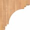 Ekena Millwork Pescadero Smooth Corbel, Western Red Cedar, 3 1/2"W x 10"D x 10"H COR04X10X10PEC00SWR - alternate 3